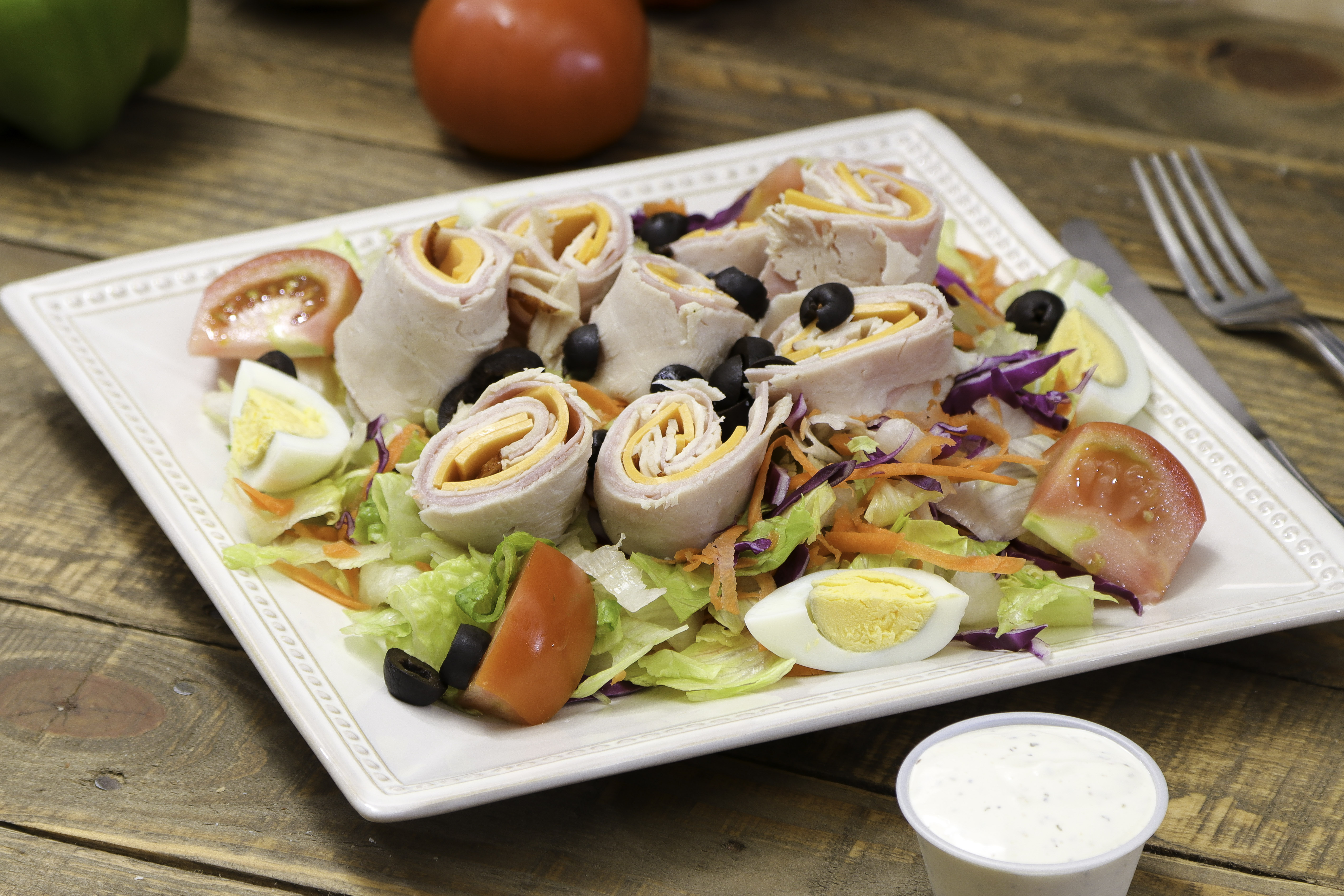 Order Chef Salad food online from Ameci Pizza & Pasta store, Lake Forest on bringmethat.com
