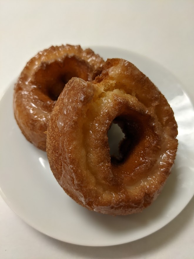 Order Sour Cream Old Fashion Donut food online from Morkes Chocolate store, Huntley on bringmethat.com