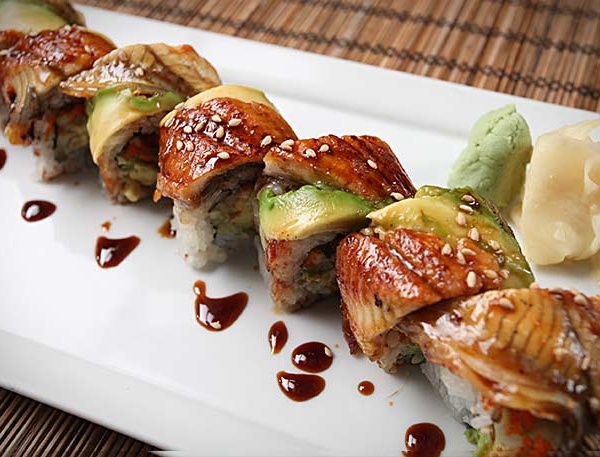 Order Dragon Roll food online from Ocean sushi store, Glendale on bringmethat.com