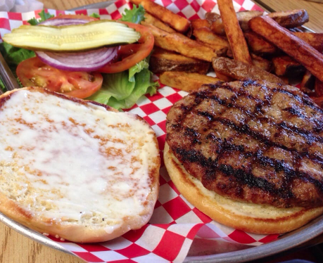 Order The Turkey Burger food online from Big Mouth Burgers store, San Francisco on bringmethat.com