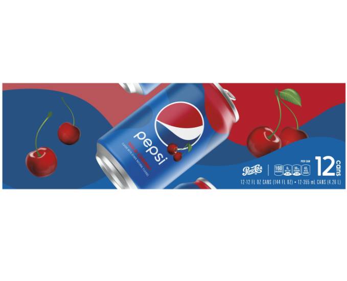 Order Pepsi Cola Wild Cherry Soda Pop, 12 oz, 12 Pack Cans food online from Windy City Liquor Market store, El Cajon on bringmethat.com