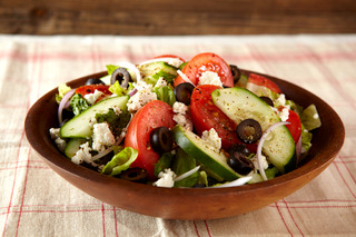 Order Greek Salad food online from Green Leaf's and Bananas store, Concord on bringmethat.com