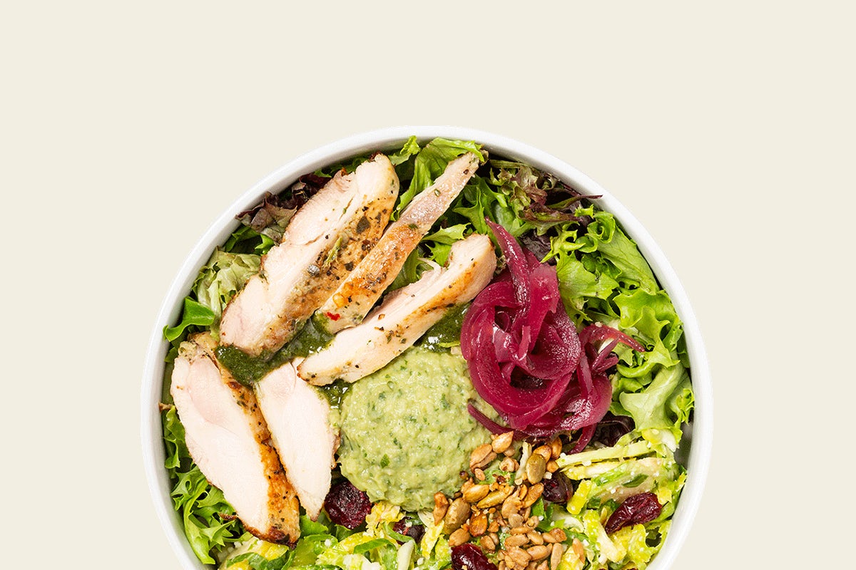 Order BRUSSEL HUSTLE SALAD food online from The Little Beet store, White Plains on bringmethat.com