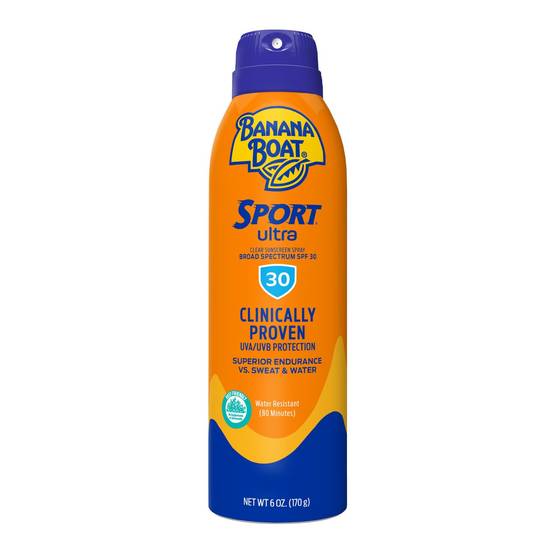 Order Banana Boat Ultra Sport Sunscreen Spray, SPF 30, 6 OZ food online from CVS store, FRANKFORT on bringmethat.com