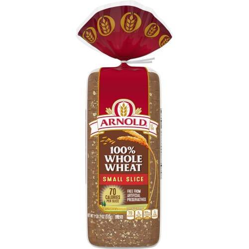 Order Arnold · Small Slice Whole Wheat Bread (18 oz) food online from Safeway store, Rehoboth Beach on bringmethat.com