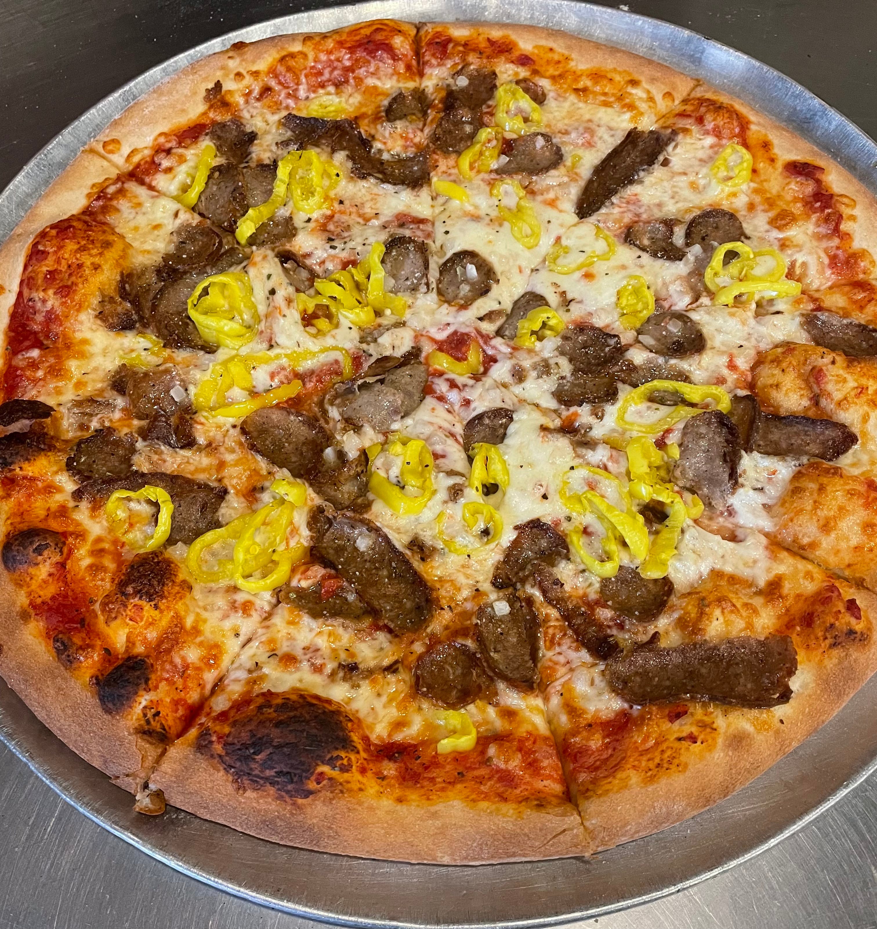 Order The Brooklyn Pizza - Personal 10" food online from Brooklyn Pizza & Pasta store, Cincinnati on bringmethat.com