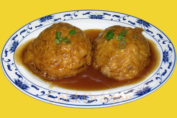 Order 31. Mushrooms Egg Foo Young food online from CHINA JOY 81 store, Jacksonville on bringmethat.com