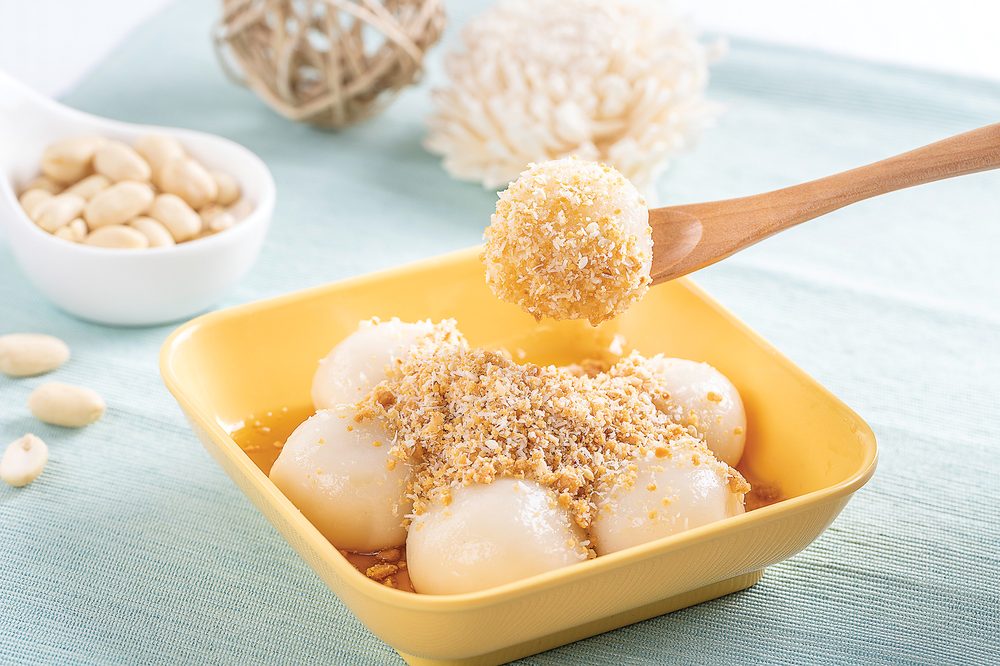 Order Glutinous Rice Ball Coated with Crushed with Peanut and Sesame food online from Sweethoney Dessert store, Foster City on bringmethat.com