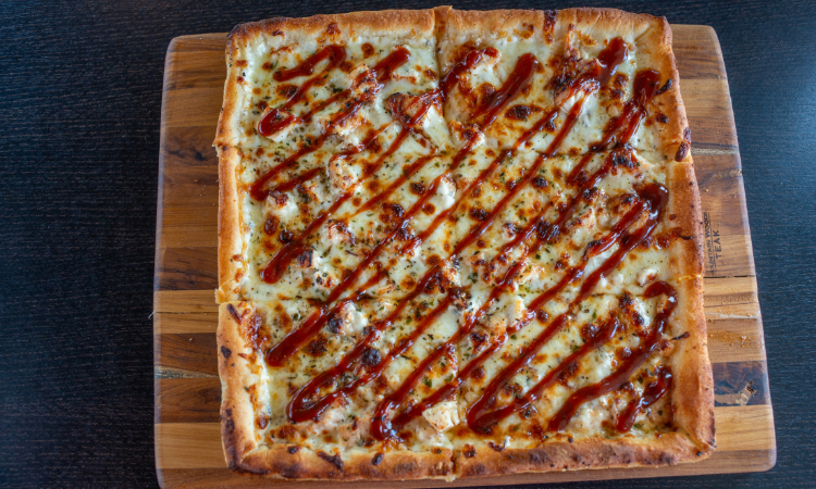 Order BBQ Chicken Pizza food online from Santucci Square Pizza store, Hatfield on bringmethat.com