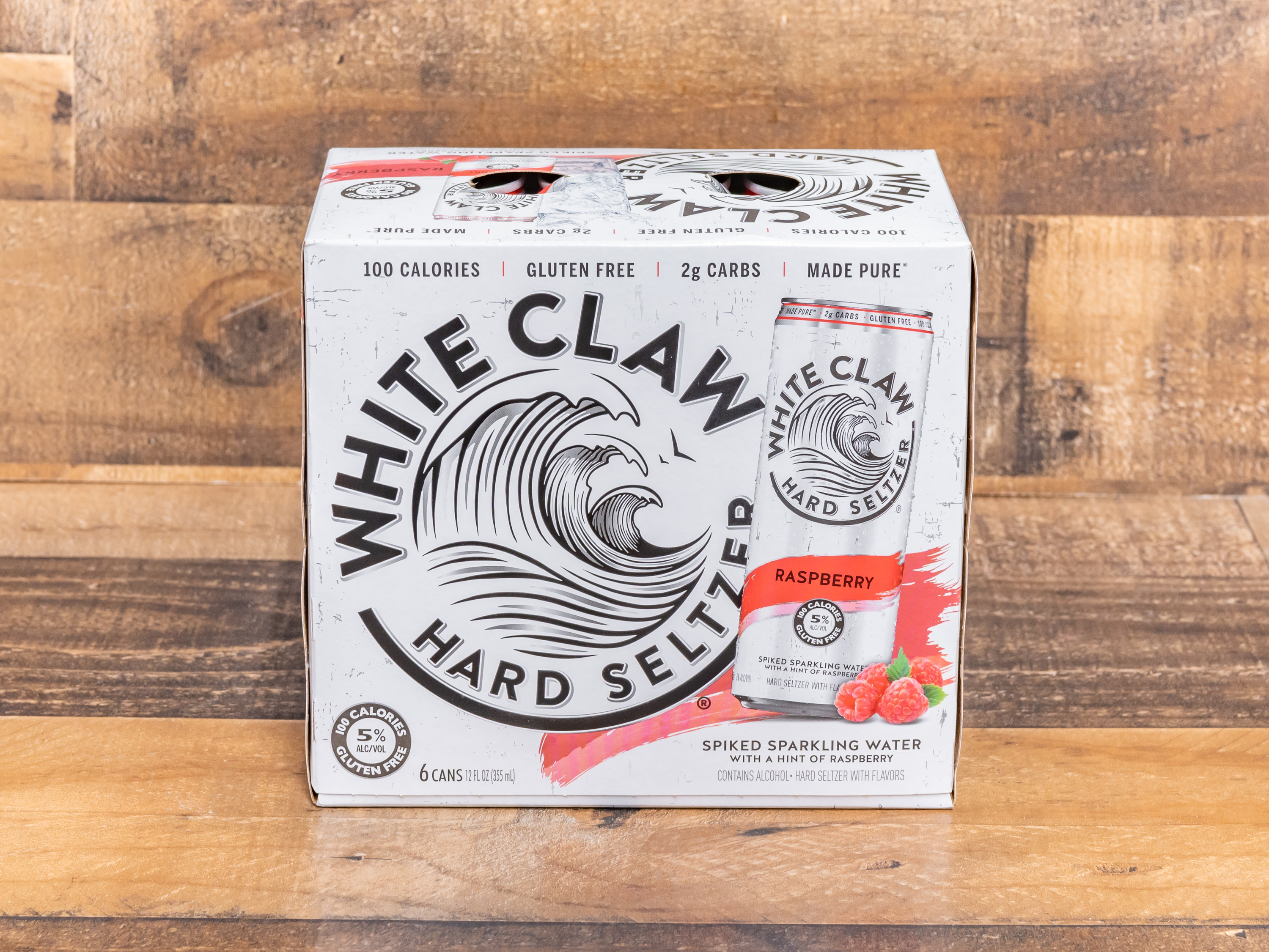 Order White Claw Raspberry Hard Seltzer food online from Belvedere Liquor store, Santee on bringmethat.com