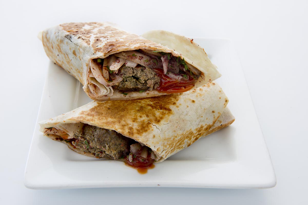 Order Beef Kefta Kabab Sandwich food online from Falafel Dream store, Chicago on bringmethat.com
