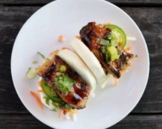Order Bao Buns w/ Pork Belly food online from Vui Kitchen store, Nashville on bringmethat.com