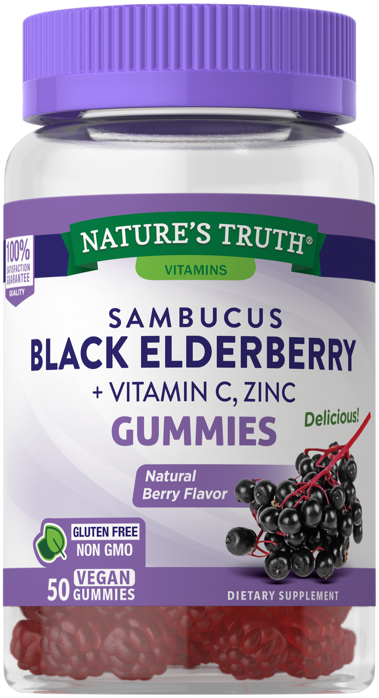 Order Nature's Truth Elderberry Complex plus Vitamin C and Zinc Gummies - 50 ct food online from Rite Aid store, CORNING on bringmethat.com