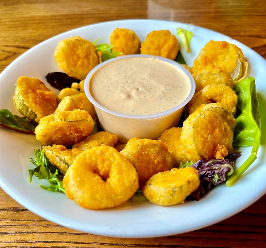 Order Fried Pickles food online from Tickets Bar & Grille store, Middletown on bringmethat.com