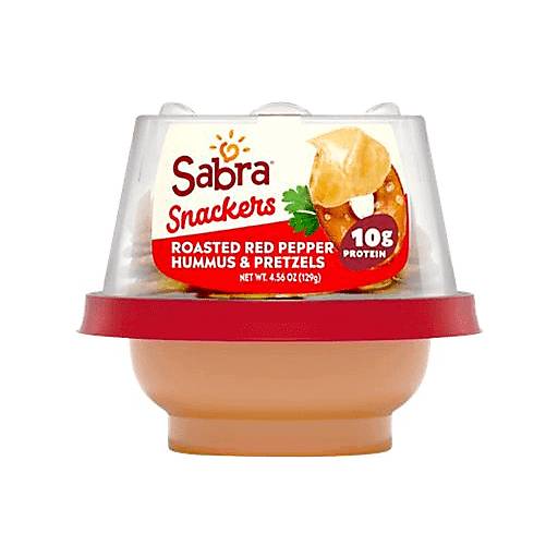Order Sabra Roasted Pepper Hummus & Pretzels (4.56 OZ) 134071 food online from Bevmo! store, Chico on bringmethat.com