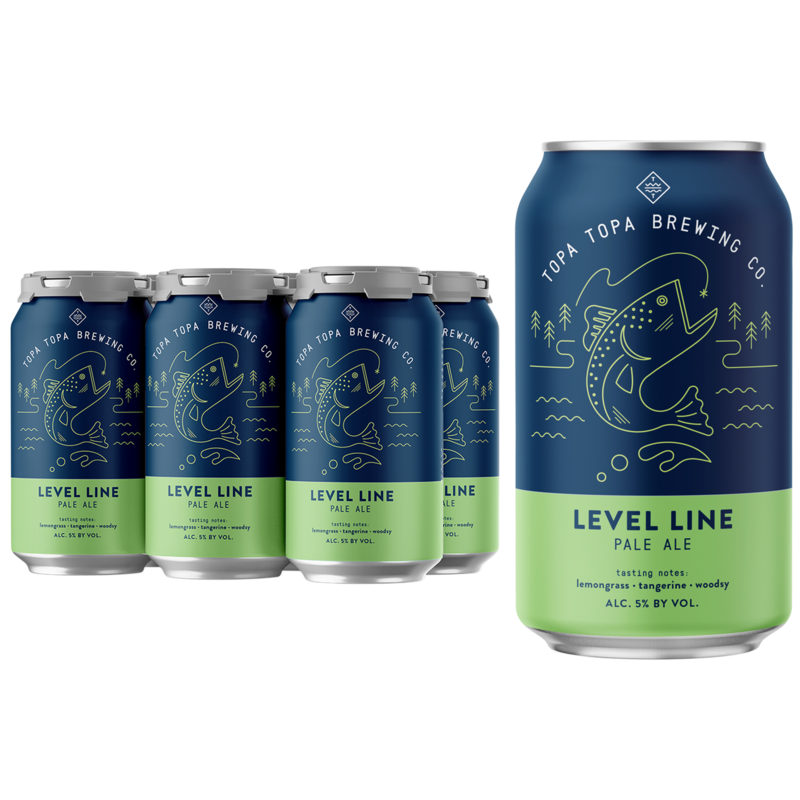 Order Topa Topa Level Line Pale Ale 6 Pavk 12 oz. Cans food online from Village Wine & Spirits store, Ventura on bringmethat.com