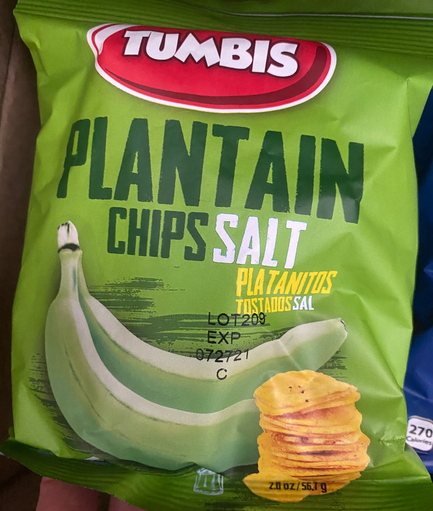 Order Bag of Plantain Chips: Salt food online from The Mexi-Boys store, Rahway on bringmethat.com