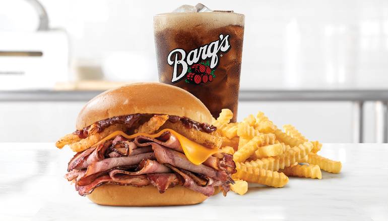Order Smokehouse Brisket Sandwich food online from Arby's store, Bloomington on bringmethat.com
