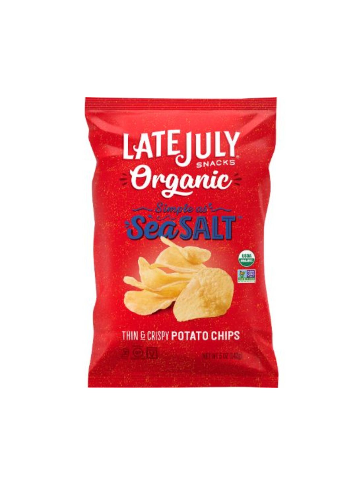 Order Late July Sea Salt Potato Chips (5 oz) food online from Stock-Up Mart store, Marietta on bringmethat.com