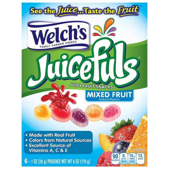 Order Welch's Juicefuls Mixed Fruit Fruit Snacks, 6 CT food online from Cvs store, SANTA PAULA on bringmethat.com