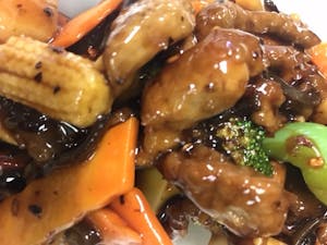 Order L午Pork with Garlic Sauce 鱼香肉L23 food online from Moon Wok store, Lenexa on bringmethat.com