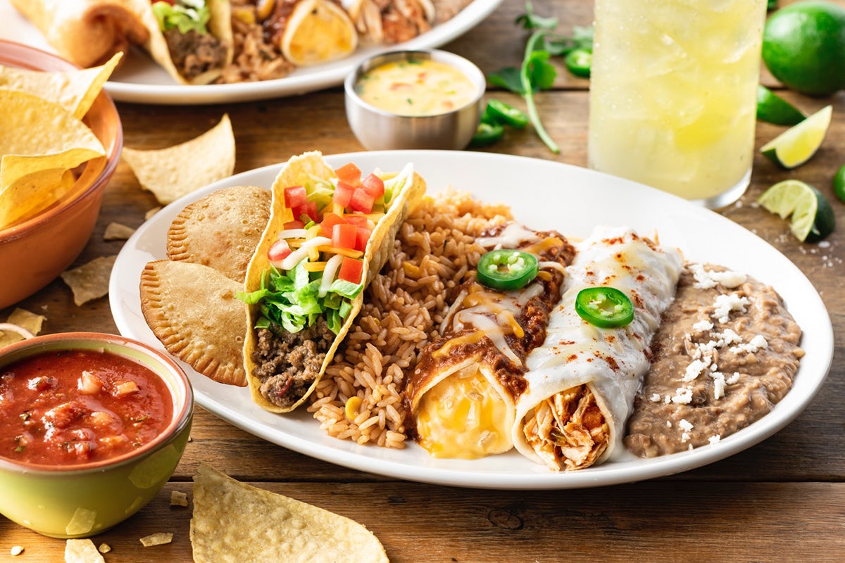 Order Create Your Own Combo - Pick 4 food online from On The Border Mexican Grill store, Princeton on bringmethat.com