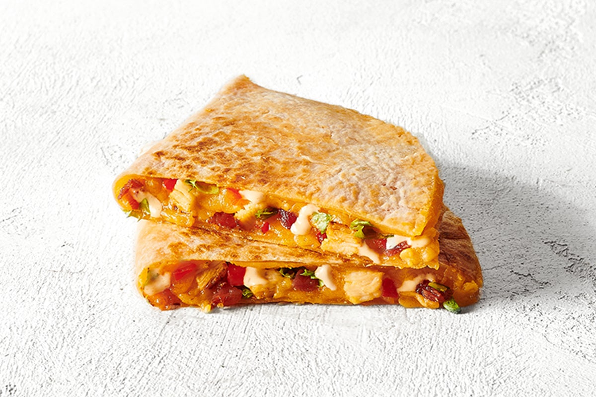 Order Chicken Club Quesadilla food online from Moe Southwest Grill store, Willimantic on bringmethat.com