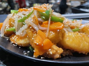 Order Sweet & Sour Shrimp food online from Aki Sushi & Japanese Fusion store, San Jacinto on bringmethat.com