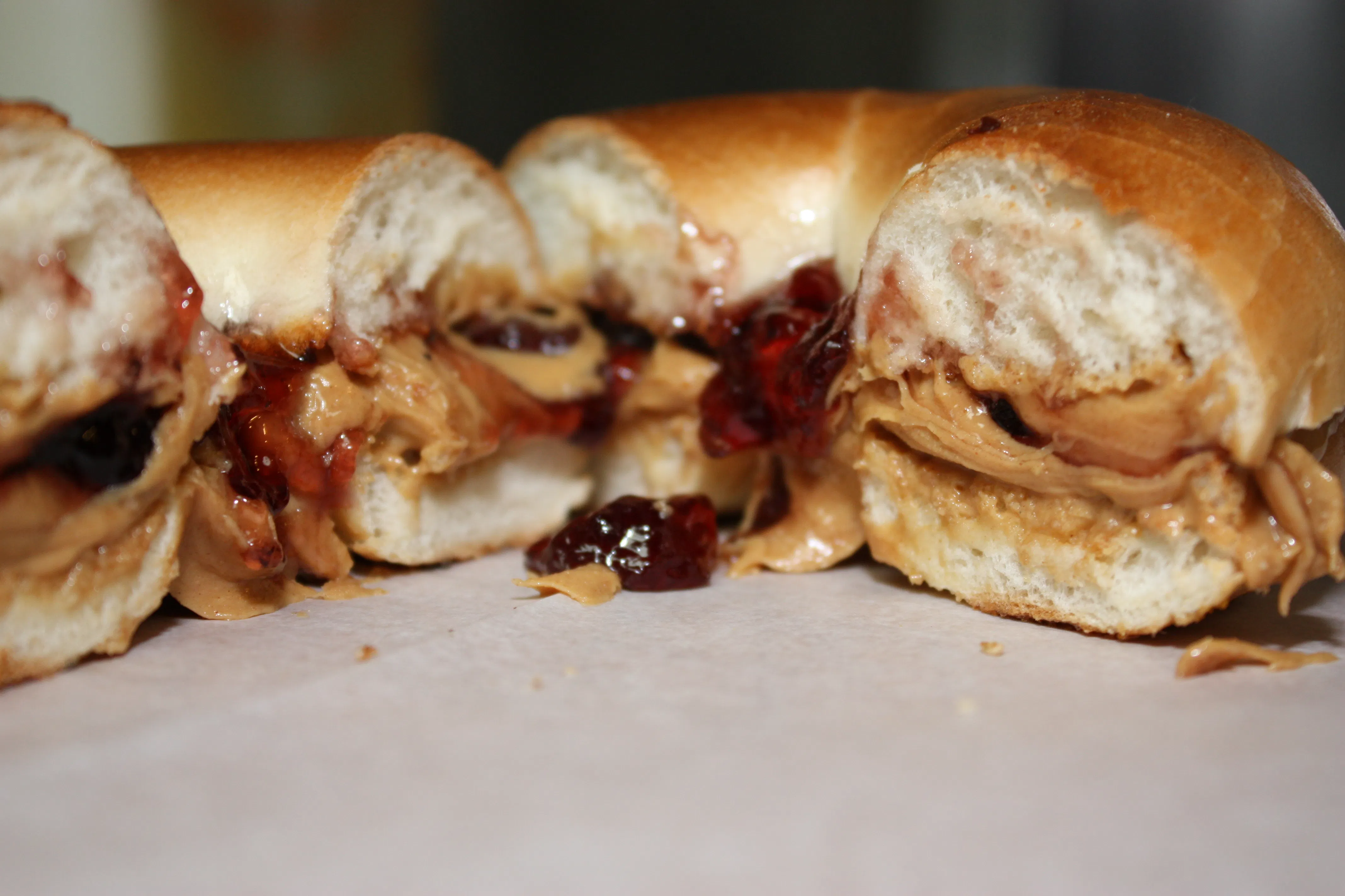 Order Bagel with Peanut Butter & Jelly food online from Memo Bagel Cafe store, El Cajon on bringmethat.com