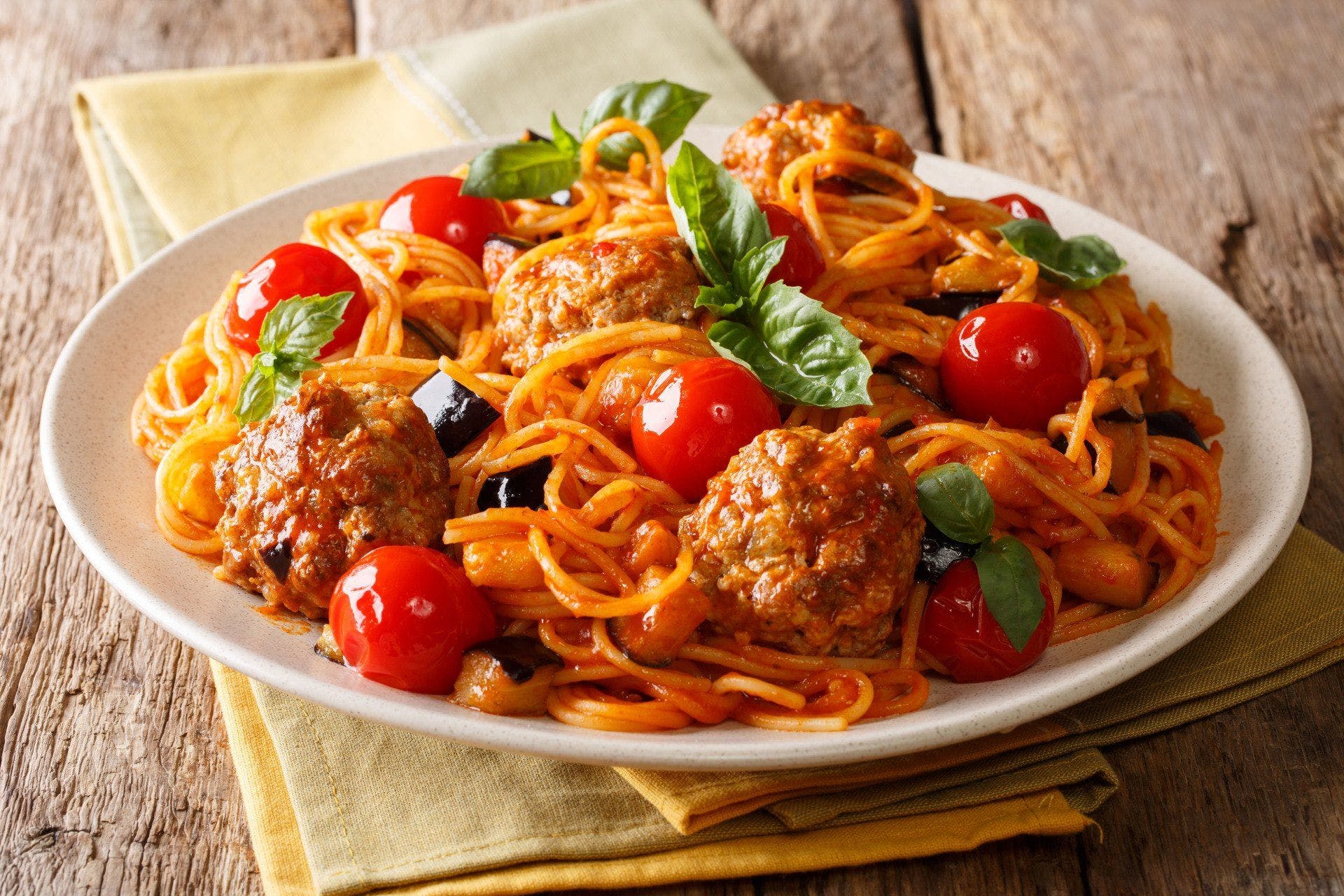 Order Spaghetti with Meatballs - Pasta food online from Penn Pizza store, Bloomsburg on bringmethat.com