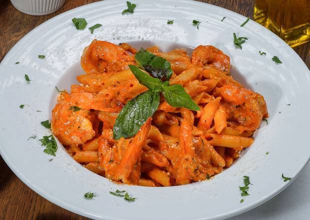 Order Penne Alla Vodka & Shrimp Pasta food online from Whippany Pizza Restaurant & Catering store, Morris County on bringmethat.com