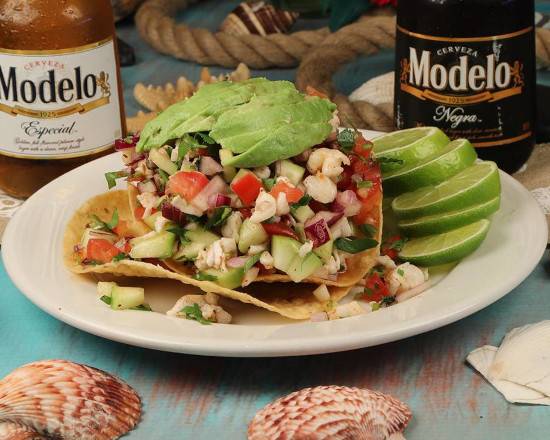 Order Tostada de Ceviche food online from La Choza Mexican & Seafood Restaurant store, City of Industry on bringmethat.com