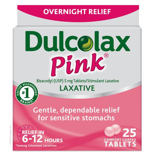 Order Dulcolax Pink Laxative Tablets Comfort Coated 5 mg (25 ct) food online from Rite Aid store, Newark on bringmethat.com