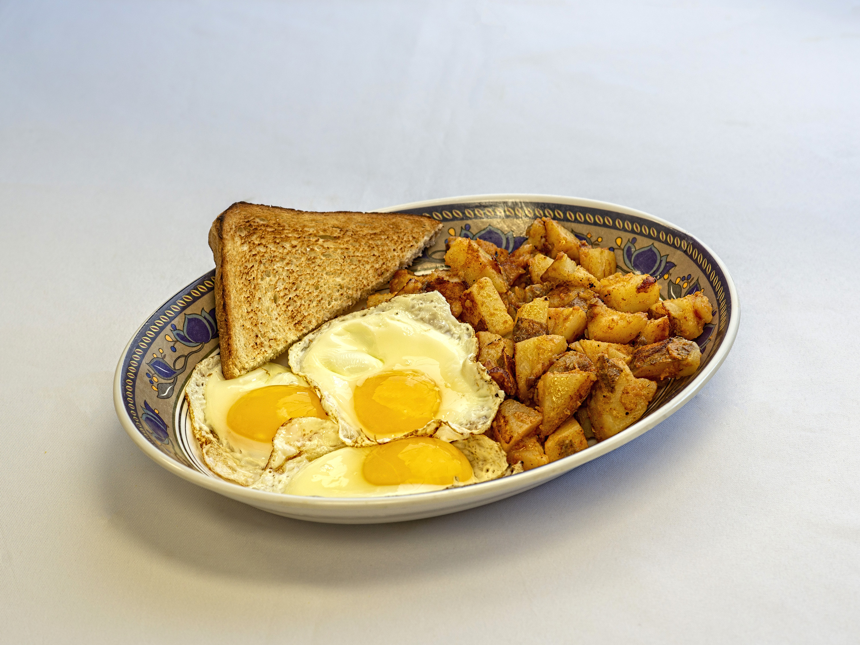 Order 3 Eggs Any Style Platter food online from Hot Bagels Abroad store, Clifton on bringmethat.com