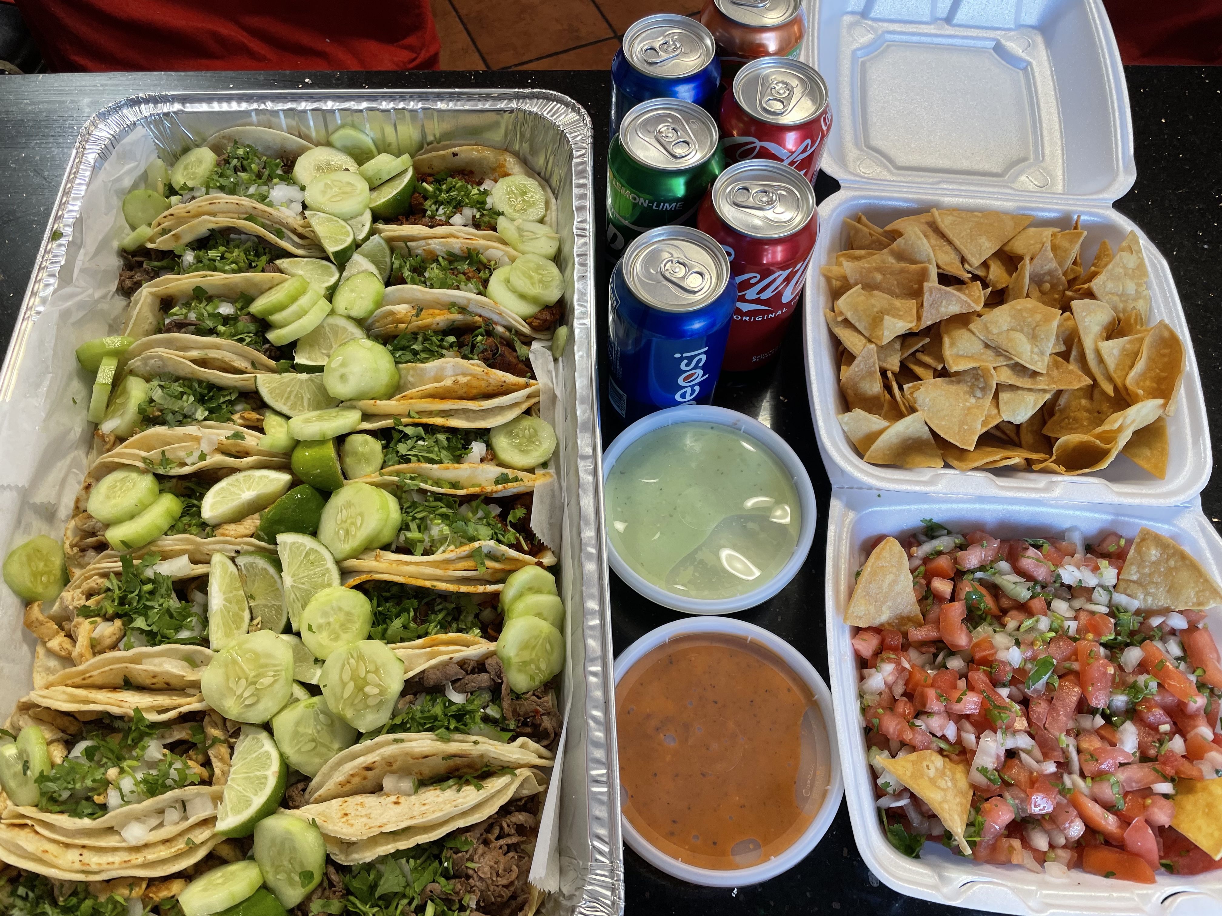 Order Tacos tray food online from La Guera Mexican Grill store, Upper Darby on bringmethat.com