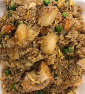Order R103-Seafood Fried Rice food online from Lucky Buddha Asian Restaurant store, Goodyear on bringmethat.com