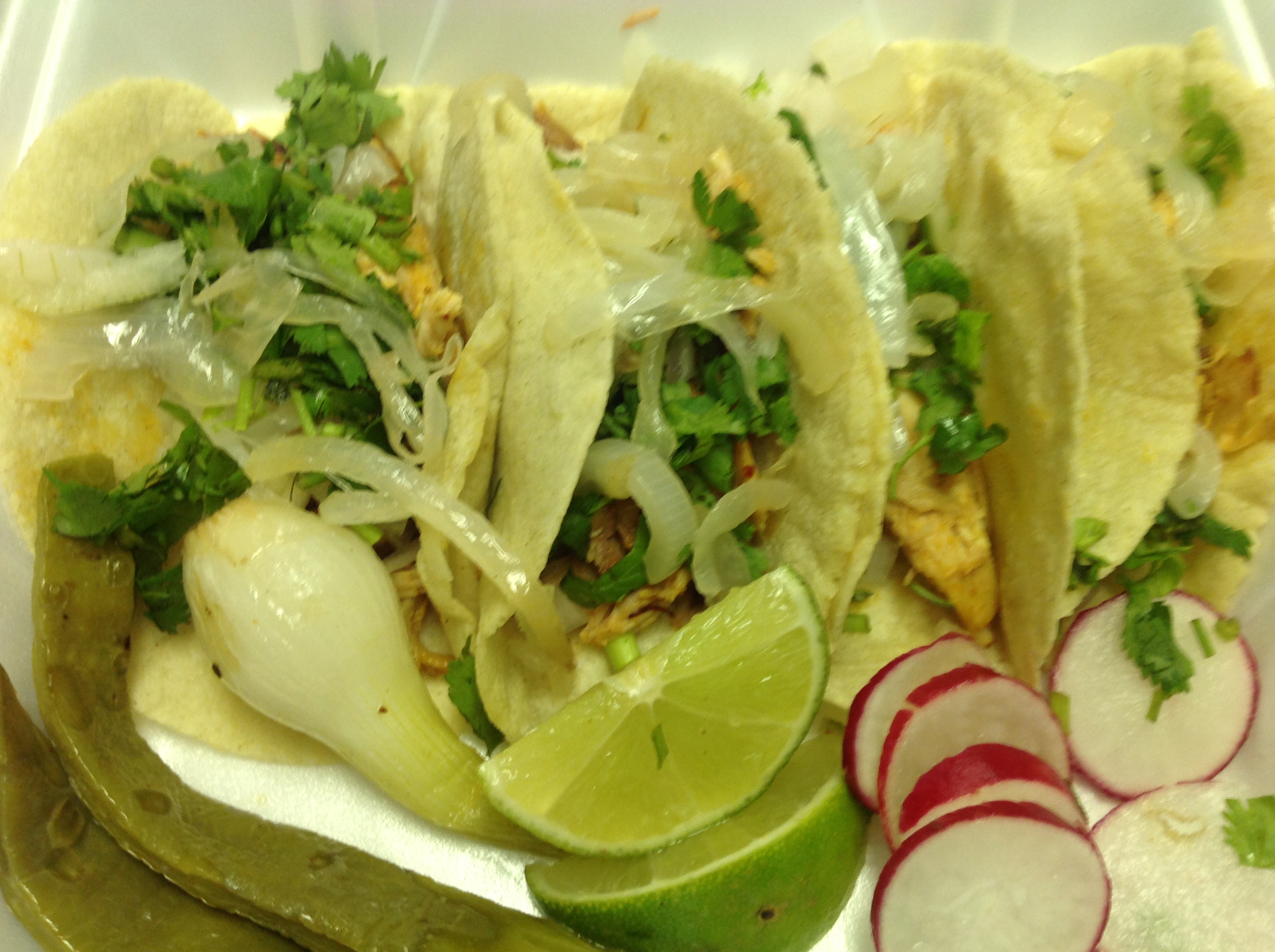 Order 4 Pollo Asado Tacos food online from El Rey Del Taco store, Union City on bringmethat.com