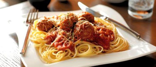 Order Spaghetti with Four Meatballs - Pasta food online from Pat's Pizzeria store, Runnemede on bringmethat.com