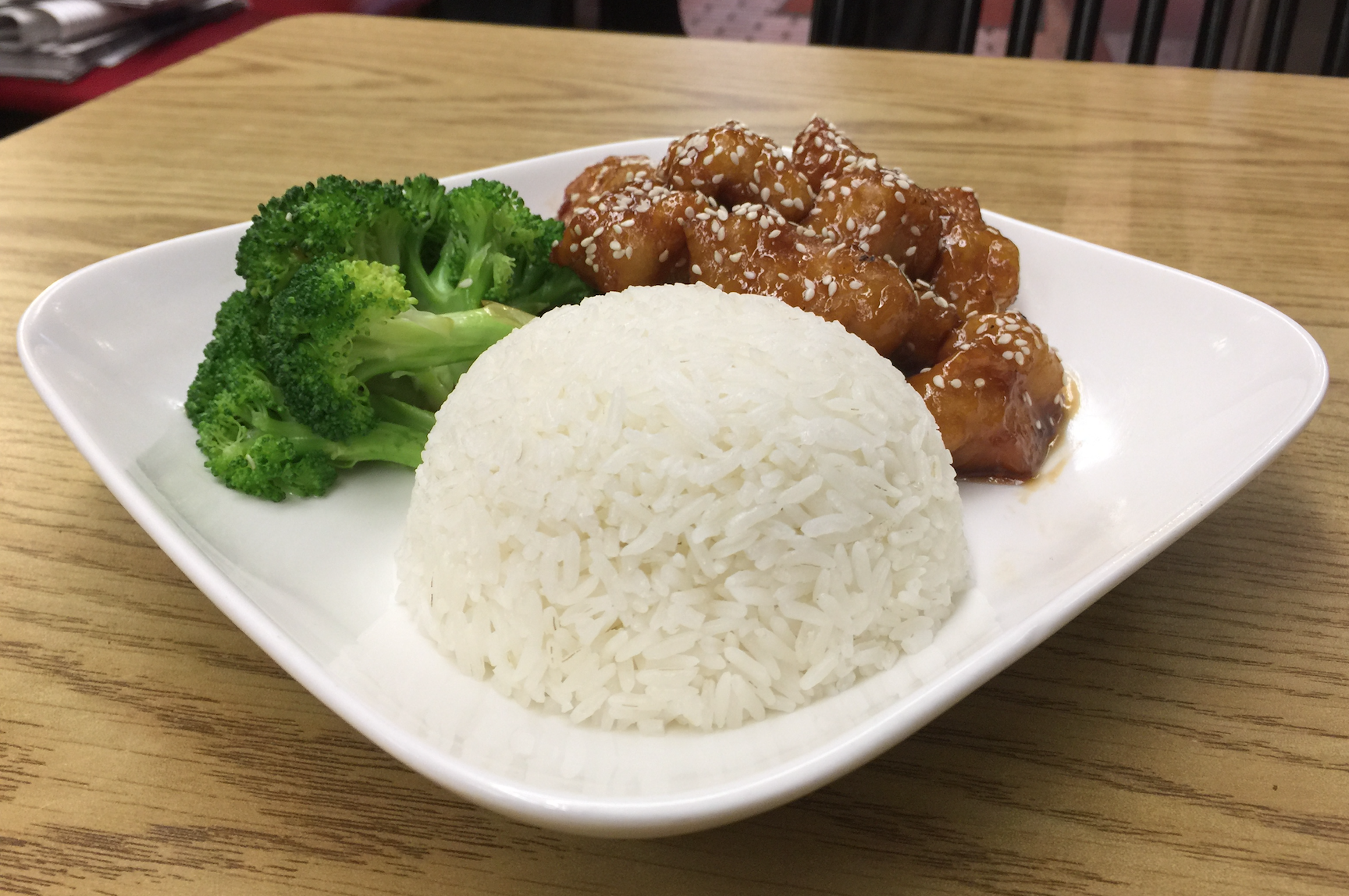 Order Sesame Chicken over Rice - 芝麻雞飯 food online from Grant Place store, San Francisco on bringmethat.com