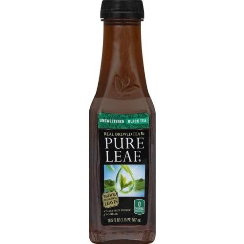 Order Pure Leaf · Unsweetened Black Tea (18 fl oz) food online from Mesa Liquor store, Mesa on bringmethat.com