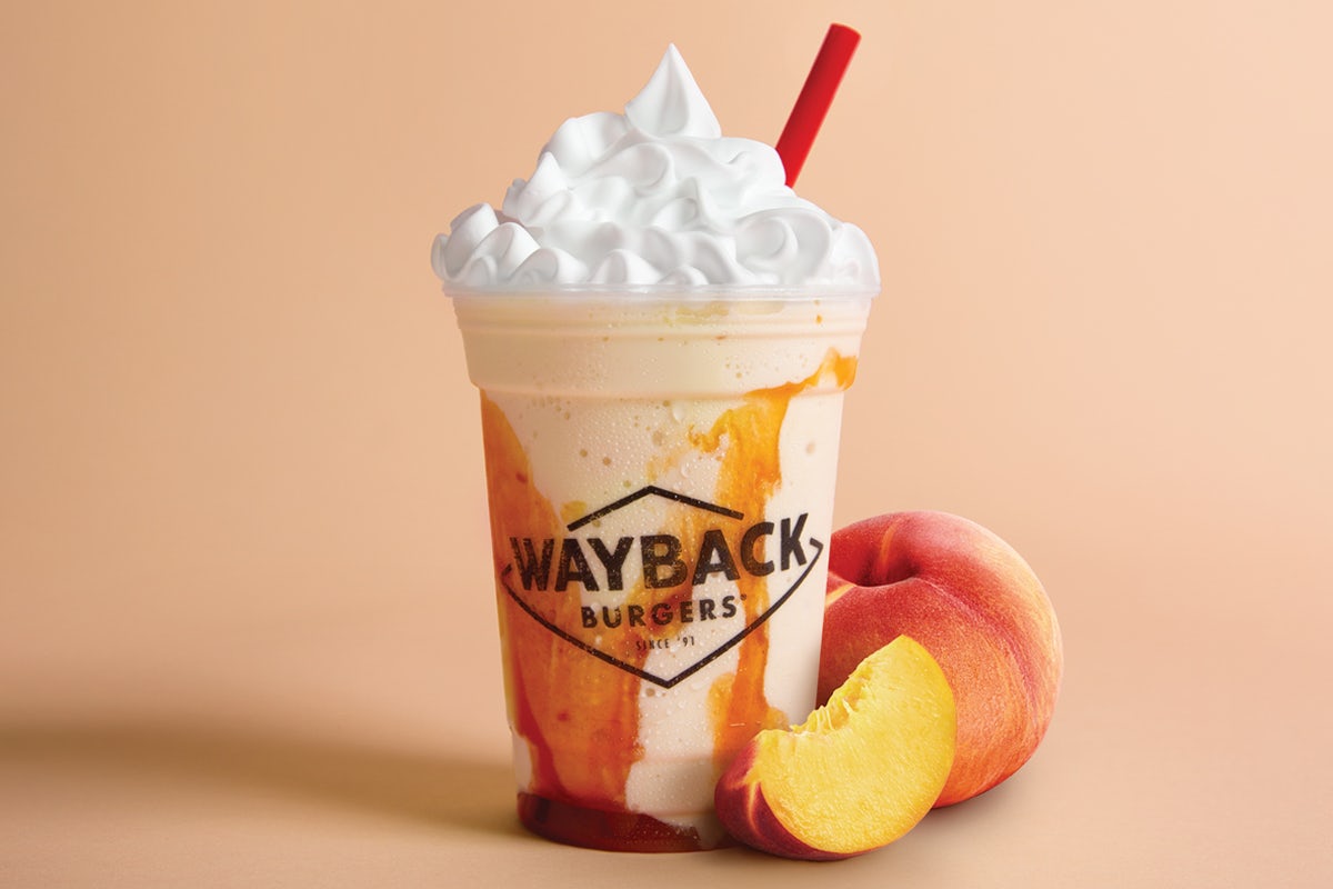 Order Peach Milkshake food online from Wayback Burgers store, Thorndale on bringmethat.com
