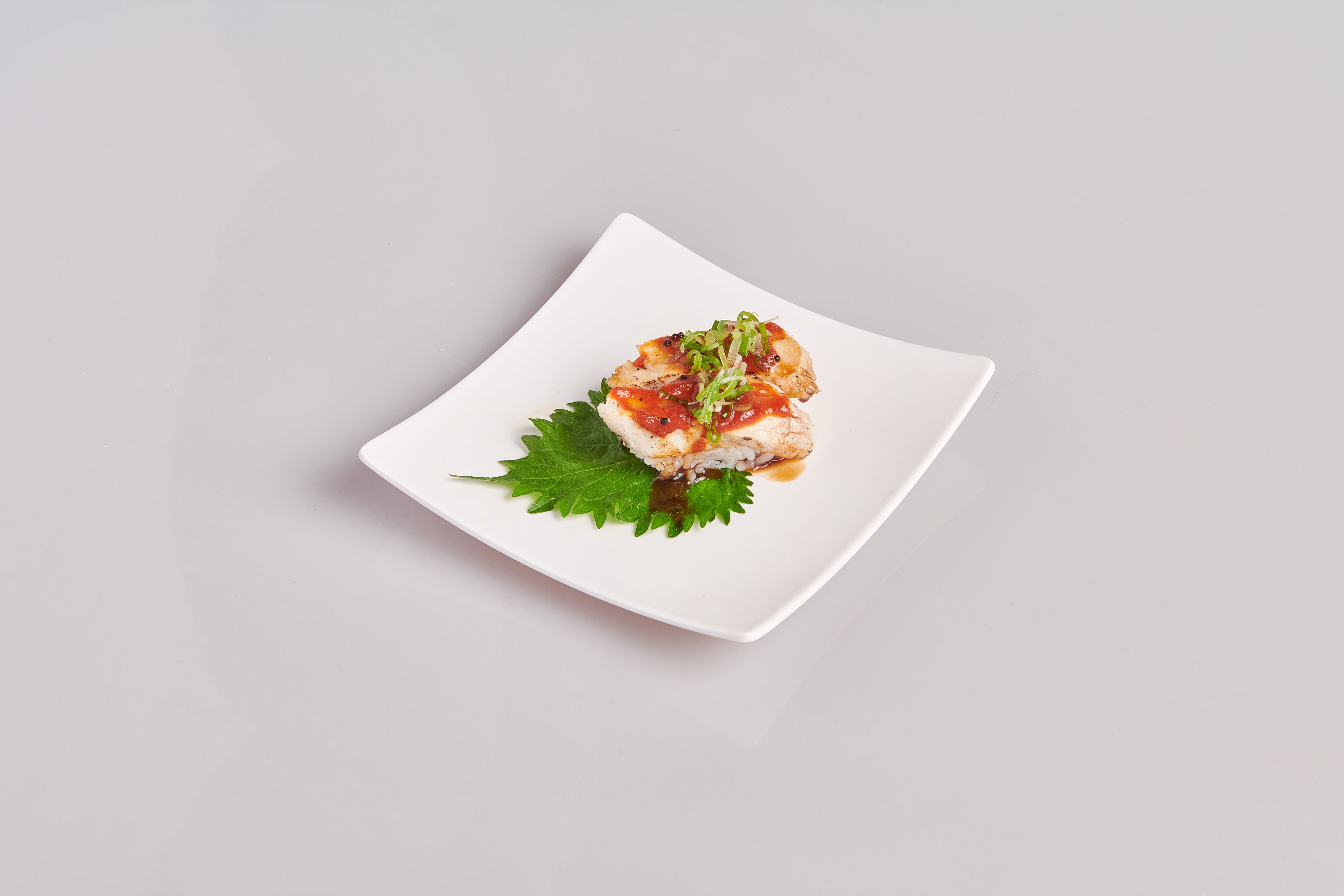 Order Spicy Seared Albacore Sushi food online from Miyako Japanese store, Santa Monica on bringmethat.com