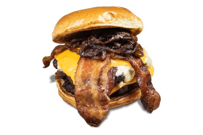 Order Black & Bleu Burger food online from $5 Burgers store, Denver on bringmethat.com