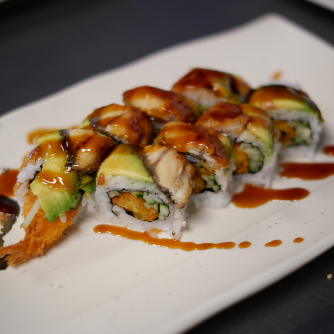 Order Dragon Roll food online from Shomi store, Stockton on bringmethat.com