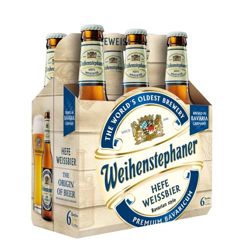 Order Weihenstephaner Hefe Weissbier Beer 6 Pack Bottle  food online from Mirage Wine & Liquor store, Palm Springs on bringmethat.com