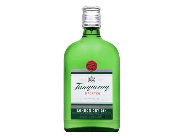 Order Tanqueray London Dry Gin, (94.6 Proof) - 375ml Bottle food online from Josh Wines & Liquors Inc store, New York on bringmethat.com