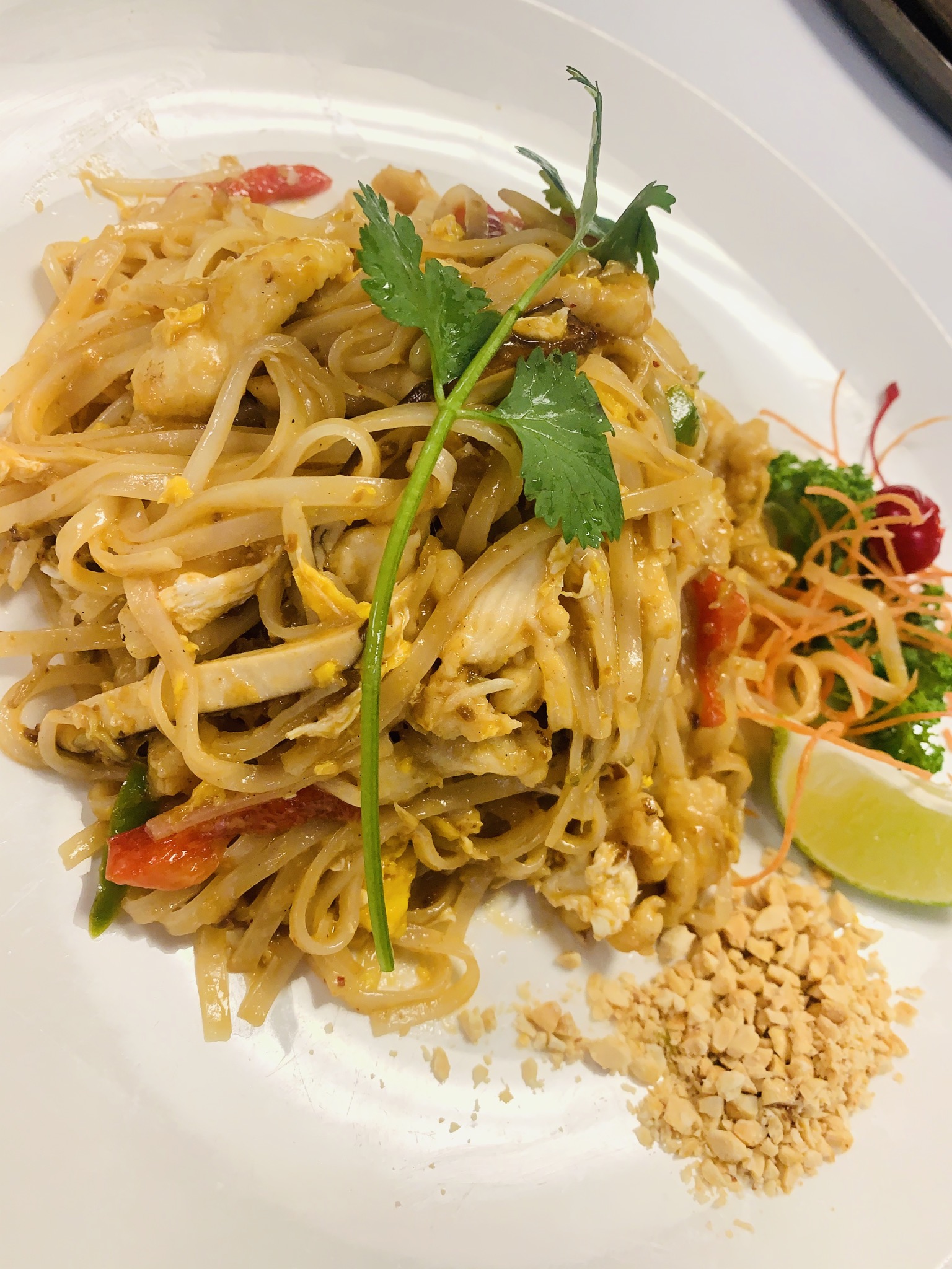 Order 2. Pad Thai food online from Tomodachi Japanese Steakhouse & Sushi Bar store, Royersford on bringmethat.com