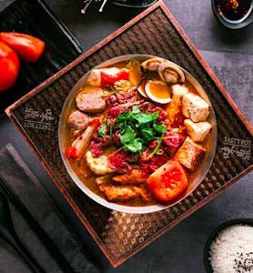Order Beef Hot Soup / 沙茶牛肉锅 food online from Tasty Pot store, Beaverton on bringmethat.com