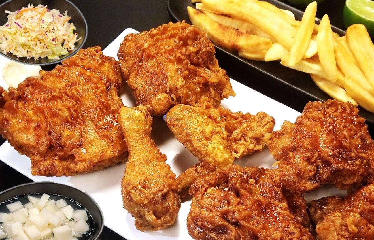Order P. Whole Chicken (3 sides) # food online from Honey Dress Fried Chicken store, Torrance on bringmethat.com