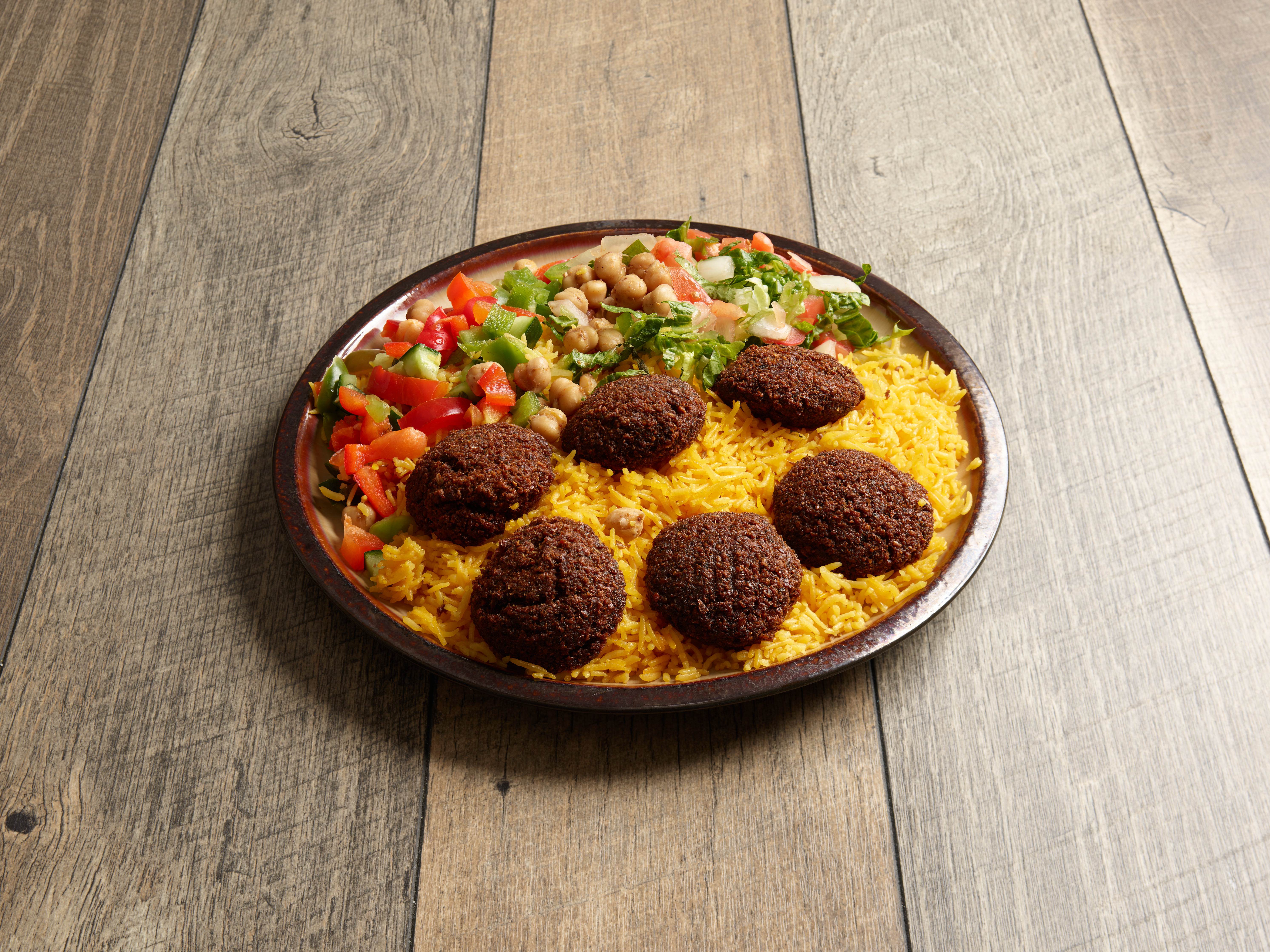 Order Falafel Platter food online from NY Gyro store, Minneapolis on bringmethat.com